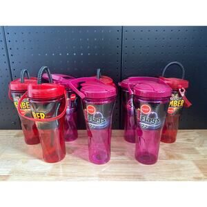 Lot Of 8 Six Flags Refill Cups